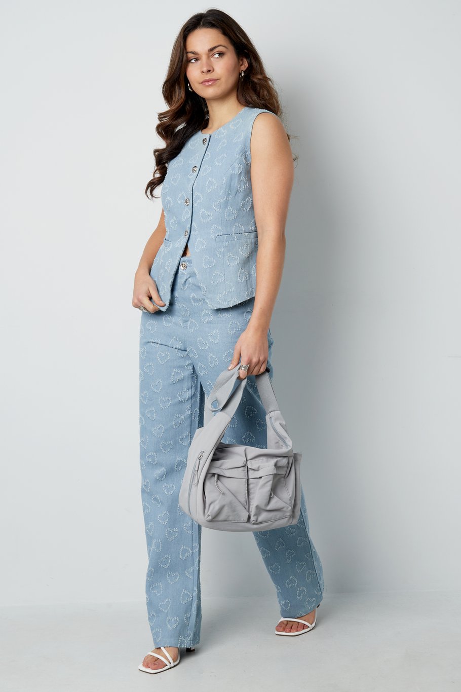 Crossbody bag with compartments - beige Picture3